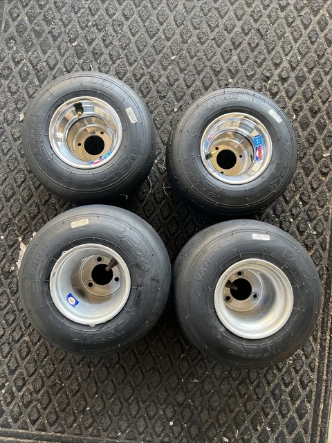 set of 4 Go Kart Racing American pattern 5” wheels with tires