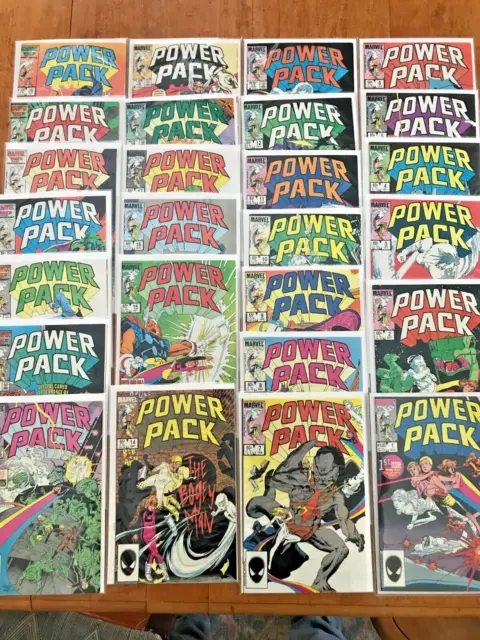 Power Pack #1-26 Complete Marvel Comics 1984 Key 1St App 26 Issue Lot- Vf/Nm
