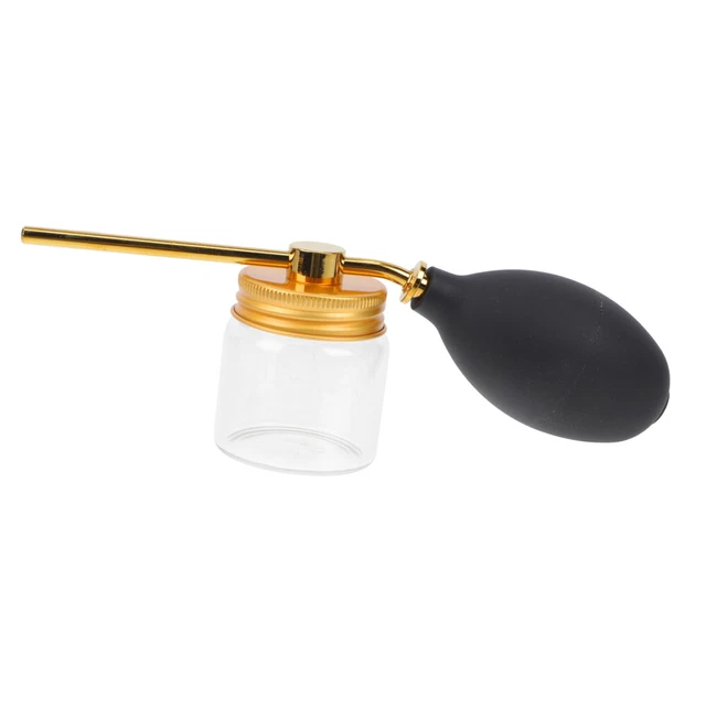 Flacon Vaporisateur Pour Poudre (shampoing Sec) - Buse Anti-colmatage, Corps Transparent - 14,4x6,1 Cm, Réutilisable