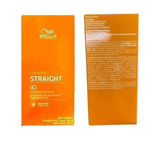 WELLA Straightener STRATE (C) Hair Cream Keratin Permanent Straightening Intense