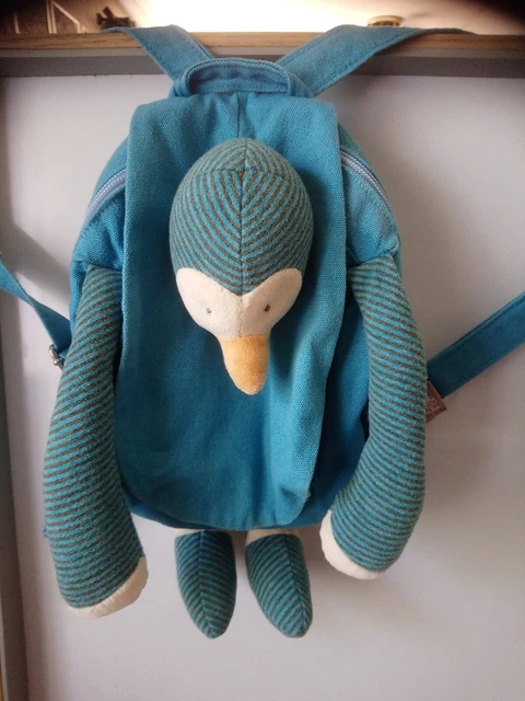 Sac à Dos Peluche Vintage Popples Bleu - Années 80/90 - Sans Marque