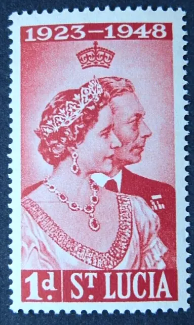 ST LUCIA 1948 SG144 KGVI 1d. ROYAL SILVER WEDDING  -  MNH