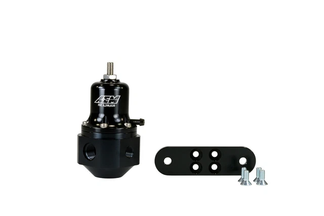 Regolatore di pressione carburante regolabile universale originale AEM 25-305BK