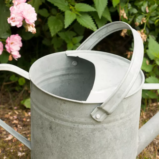 Gießkanne aus Zink für den Garten, Blumen-Gießkanne, Zinkkanne, 3,6 Liter 2