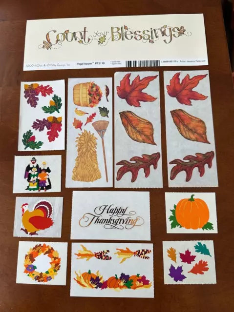 Count Your Blessings FALL/ THANKSGIVING Stickers Creative Memories Mrs. Grossman