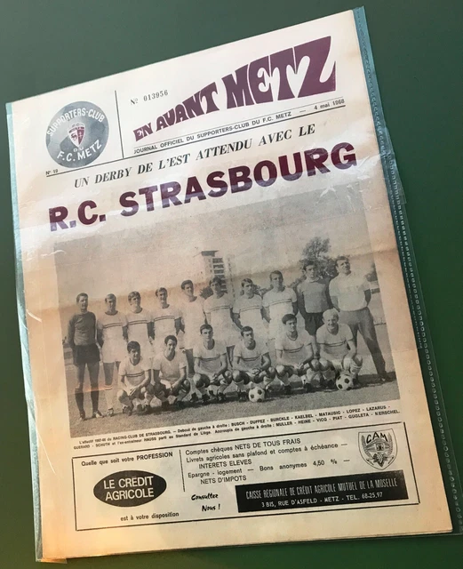 Programme RC Lens OGC Nice 25/03/1987 – Sang Et Or N°15 – Édition Originale