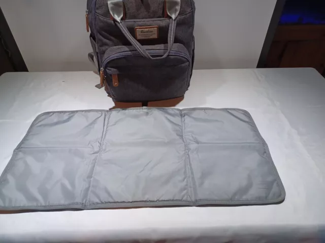 Diaper Bag Mom's Backpack, RUVALINO Multifunction Travel Maternity Baby Bag Grey 6