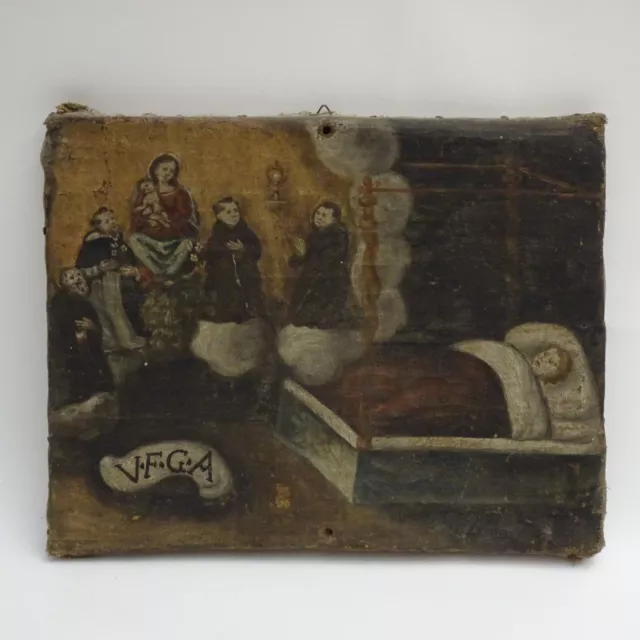 Ex voto Grazia ricevuta, olio su tela,  fine XVII secolo