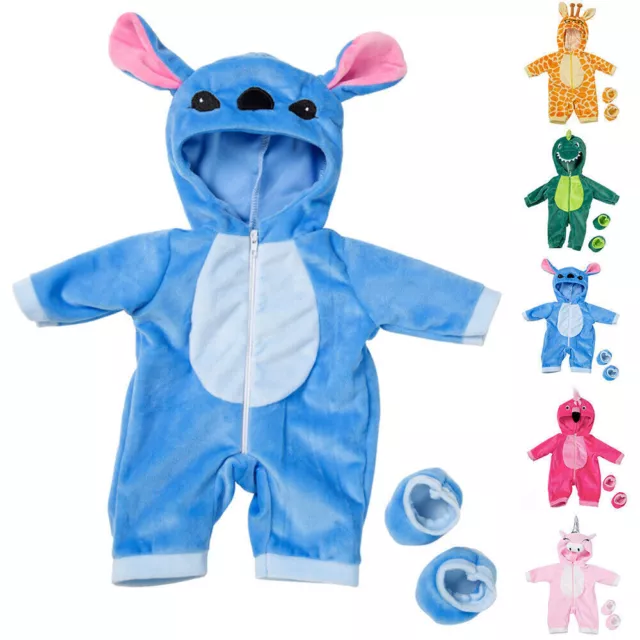 Animal Jumpsuit for Baby Doll 18Inch Born Babies Boy Doll Overallls Clothes Gift