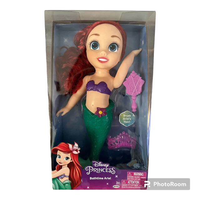 THE LITTLE MERMAID 14” Disney Princess Bath Time Ariel Doll 35.99