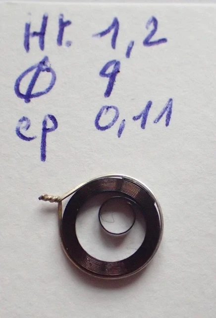 Ressort De Pendule – Diamètre 34 Mm, épaisseur 0.28 Mm, Hauteur 19 Mm – AU COQ