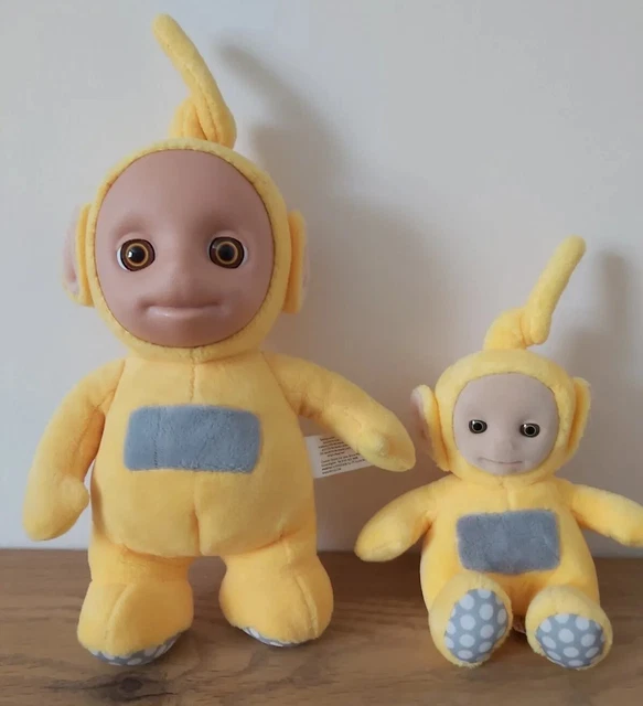 TELETUBBIES TALKING LA la & Small La La Beanie Soft Toys Yellow Pre
