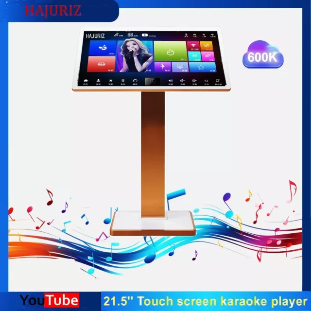 CA HAJURIZ 21.5'' Karaoke Player,2TB HDD 40K Songs,Cloud,YouTube,卡拉OK点歌机，云下载