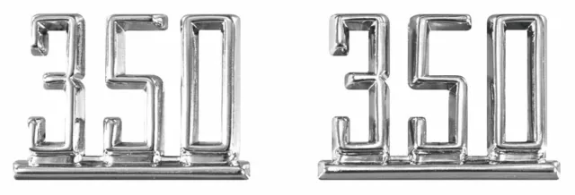RestoParts "350" Fender Emblem Set 1965-1967 Chevelle El Camino 1967 Camaro Nova