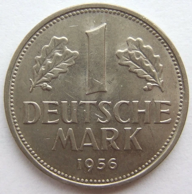 Moneta Rfg 1 Tedesco Marchi 1956 F IN Extremely fine/Brillant uncirculated