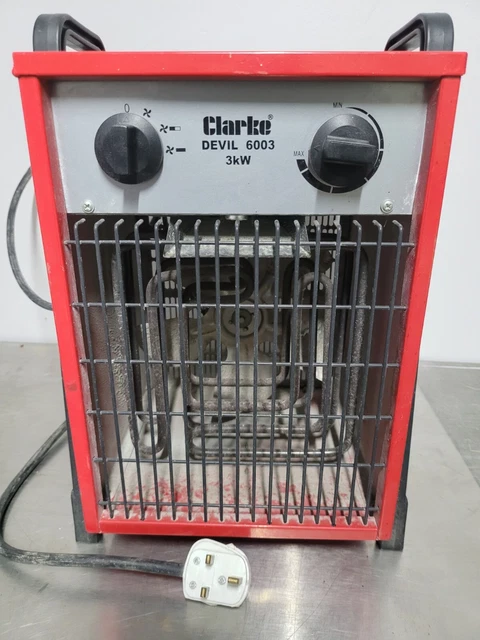 CLARKE DEVIL 2850 2.8kW Electric Fan Heater £84.98 - PicClick UK