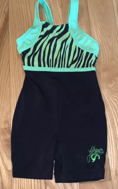 Little Girls GK Elite Gymnastics Leotard Shawn Johnson Child Small C/S Dance Leo