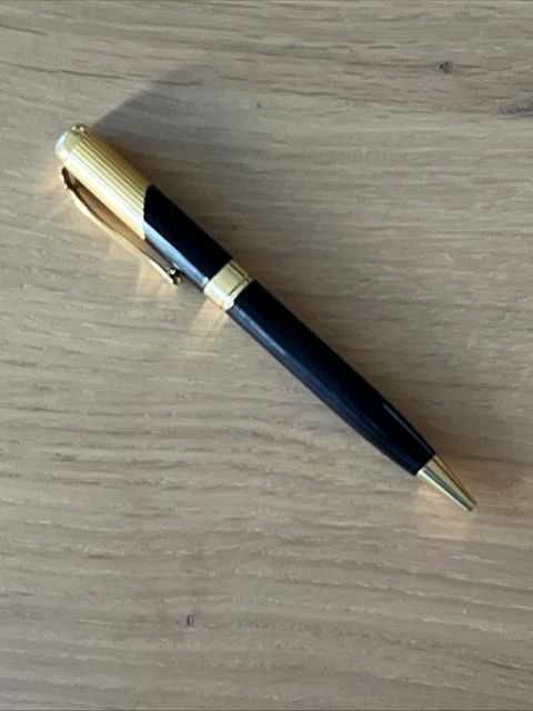 Stylo à Bille Parker Jotter SS Acier - Bague Dorée, Fin, Encre Bleue, Neuf Sous Blister