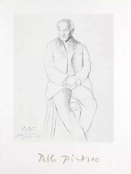 Pablo Picasso, Portrait Du Maitre De Ballet de La Scala de Milan, Lithographie