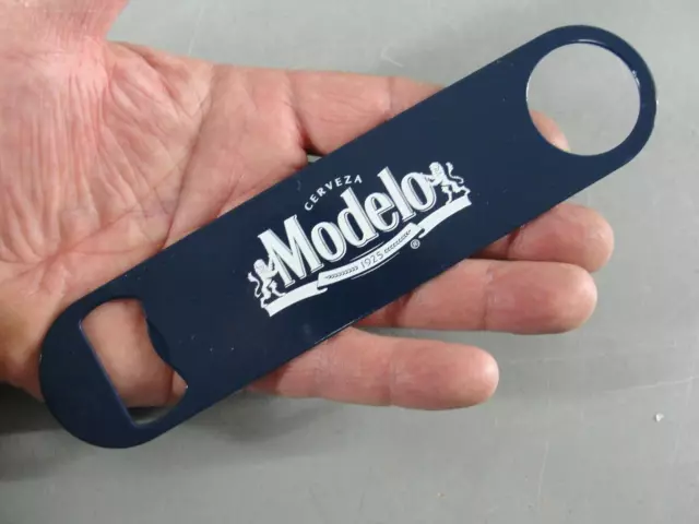 Modelo Cerveza Beer Steel Bottle Opener Bartender Speed Bar Tool Navy Blue New