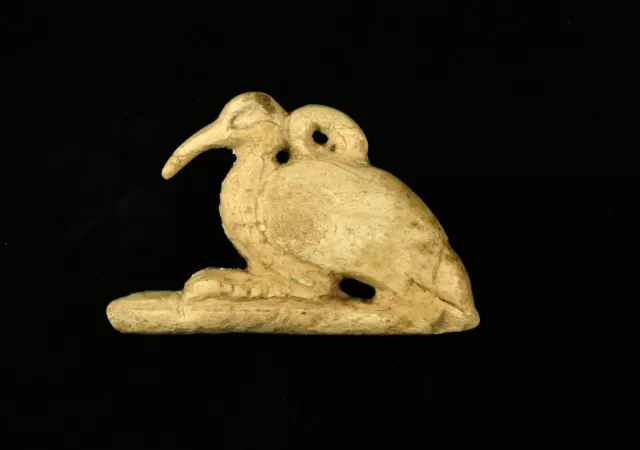 Museum Quality Ancient Egyptian Alabaster Ibis Amulet