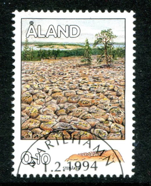 Aland Island Stamp Scott #34 Stenaker 1989