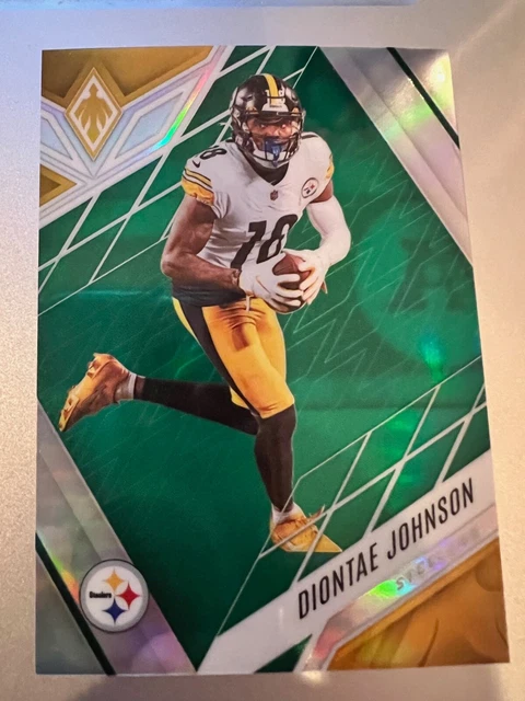 Diontae Johnson 2022 Panini Phoenix gold/green 13/25 #23 Pittsburgh Steelers