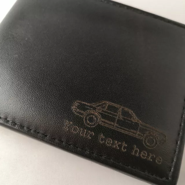 Ford Granada Mk2 - Personalised Leather Wallet merchandise gift present