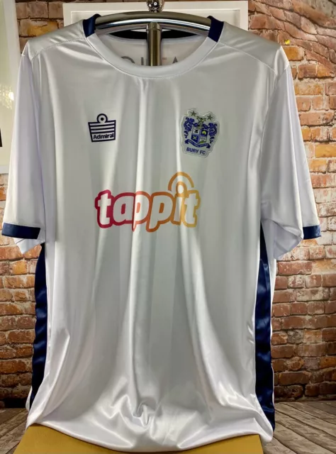 Bury FC Fußball Shirt Top Trikot 18-19 Heim Tappit Admiral XXXL