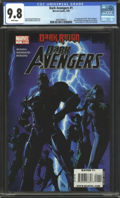 Dark Avengers #1 CGC 9.8 NM/MT WP 1st Team Appearance Marvel Comics 2009