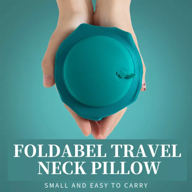 Foldable travel neck pillow Press inflatable u-shaped portable