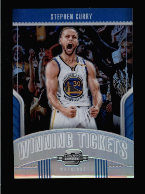 Stephen Curry 2018/19 Contenders Optic #18 Winning Tickets Silver Prizm Bc5071