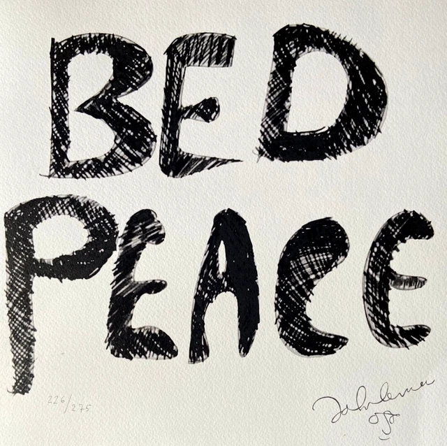 John Lennon&Yoko Ono , Litografía 1986 , 275 Ex (Mick Jagger Ringo Star )