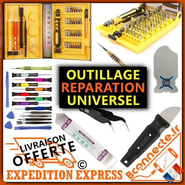 Kit D'outils Pour Démontage Et Réparation Smartphone/tablette - Universel, Multicolore, Hopphone
