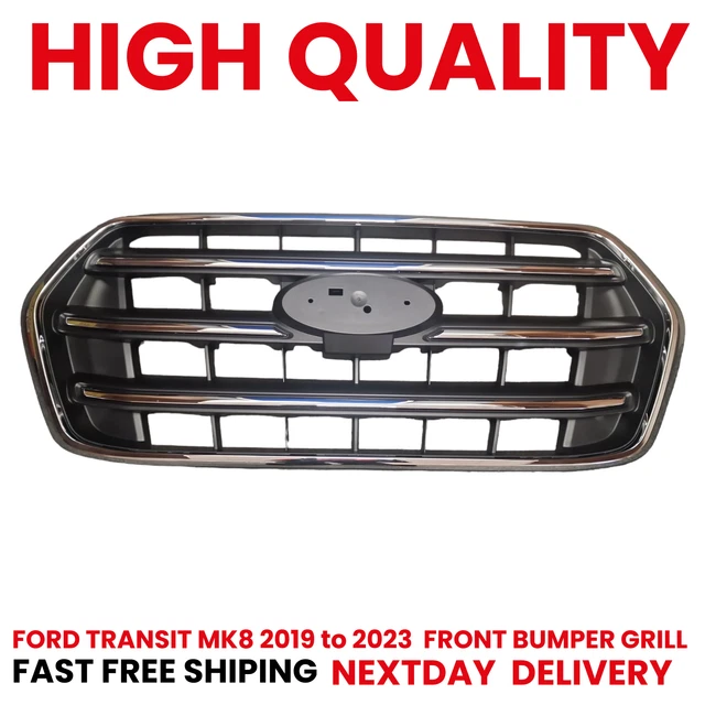 Chrome Front Grille Stainless Steel For Ford Transit MK8 [2019-2023]