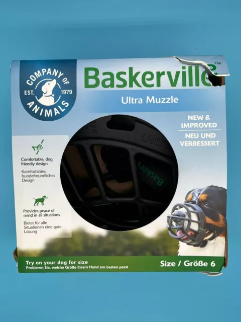 Baskerville Ultra Dog Muzzle Size 6 - Black