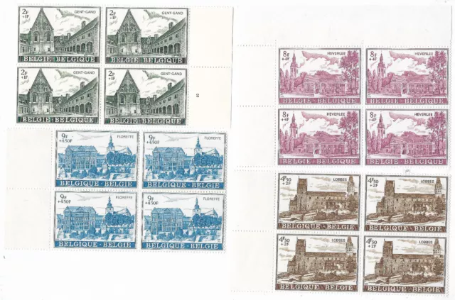1973 - Abbayes YT 1662 / 1665 Mi 1715 / 1718 - Livraison 0€ dès 5 lots groupés