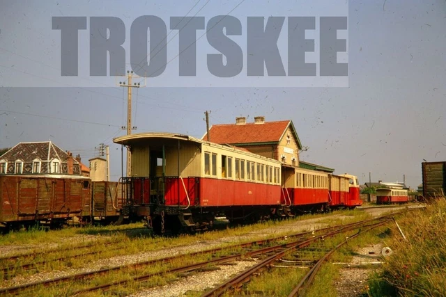 35mm Slide SNCF French Railways Diesel Railcar Ceyroux 1970 Original France