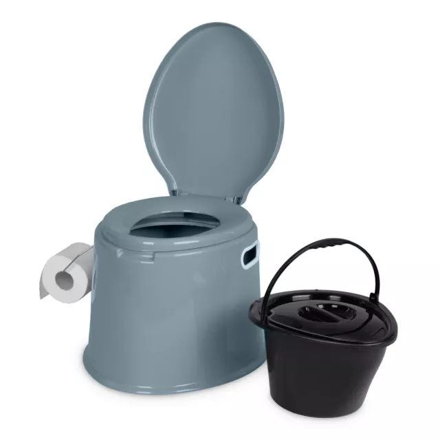 5L Portable Camping Toilet Compact Potty Loo Caravan Picnic Fishing Festivals