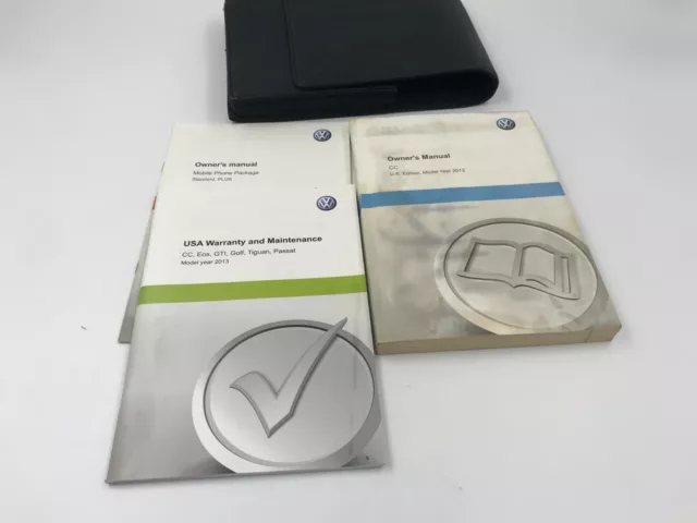 2013 Volkswagen CC Owners Manual Set With Case OEM OM01021