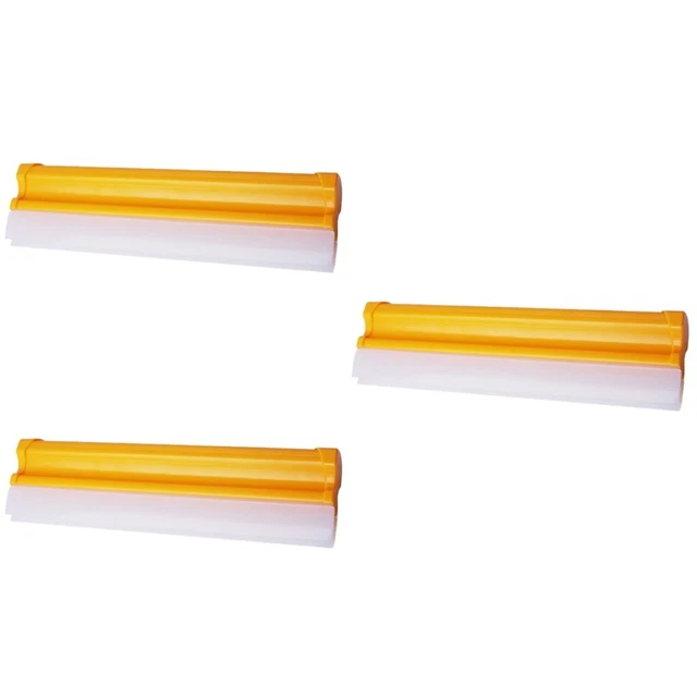 3 unidades Práctico limpiaparabrisas Silicona Limpiaparabrisas Yellow