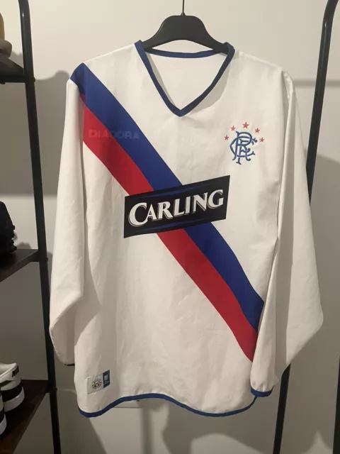 Glasgow Rangers 1996-1997 Home Short Sleeve Football Shirt [As worn by B.  Laudrup, Gascoigne & McCoist]