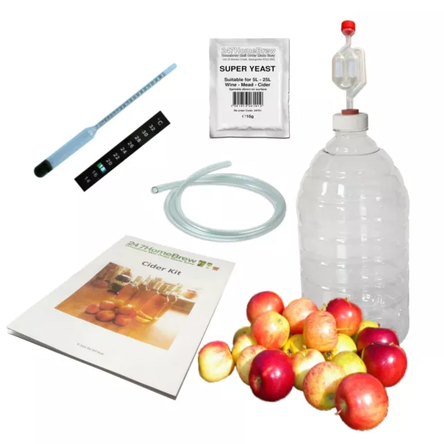 Kit sidro turbo avviamento completo 5 L PET Demijohn Plus birra idromele e zenzero