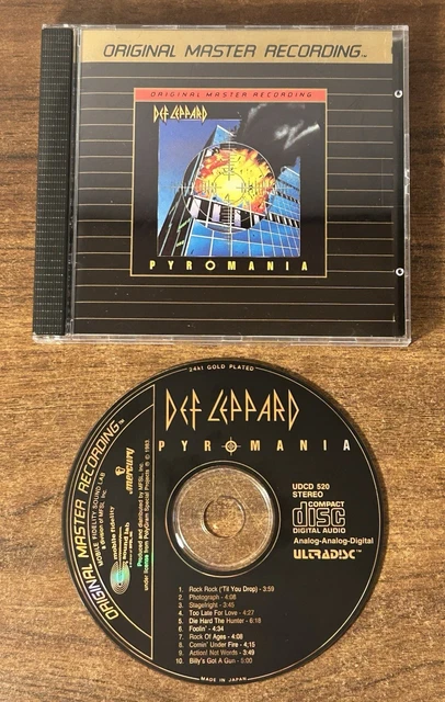 廃盤 帯付き 24K GOLD CD DEF LEPPARD PYROMANIA 廃盤 帯付き 24K GOLD CD DEF LEPPARD PYROMANIA