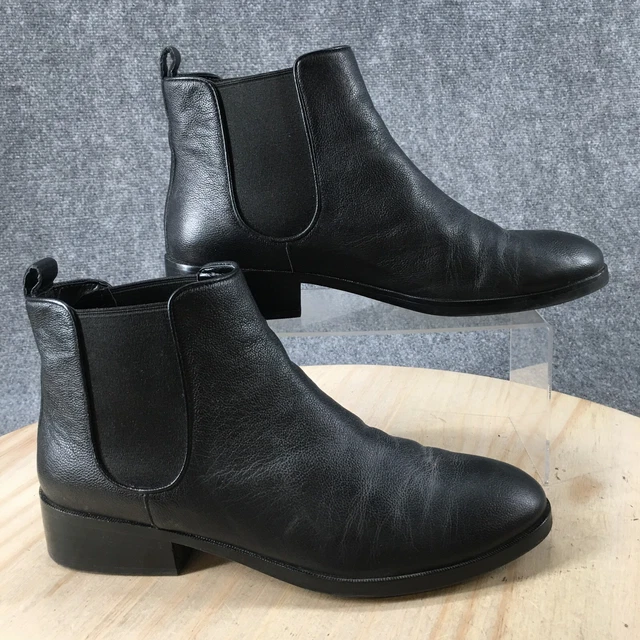 COLE HAAN BOOTS Womens 10 B Landsman Chelsea Pull On Bootie W06488 Black Leather 46.54 PicClick