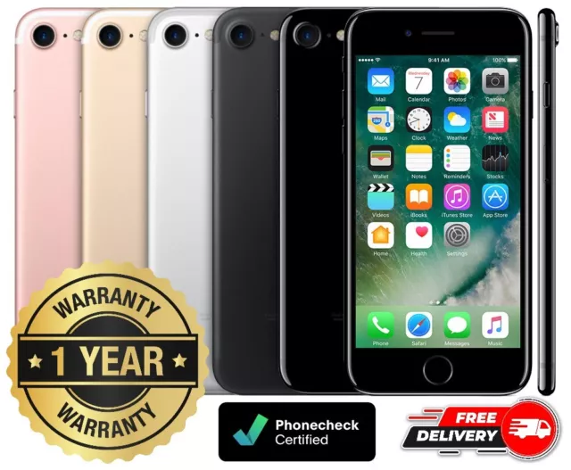 Apple iPhone 7 - 32GB 128GB 256GB - Unlocked Verizon AT&T T-Mobile Metro - Good!