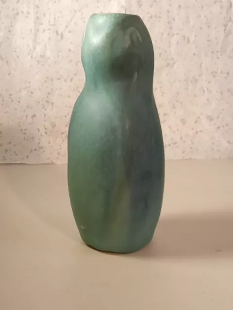 Van Briggle pottery vase -green/blue