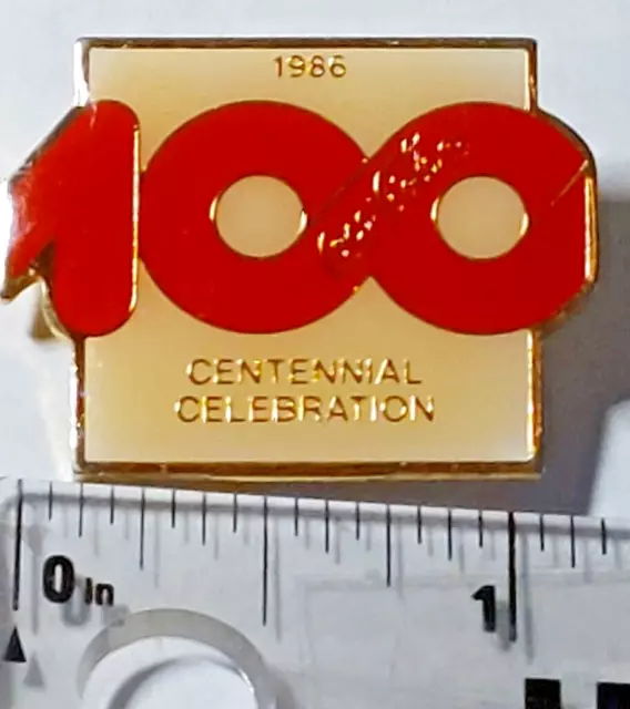 Coca Cola Centennial Celebration 1986 100 Years Lapel Pin (030723)