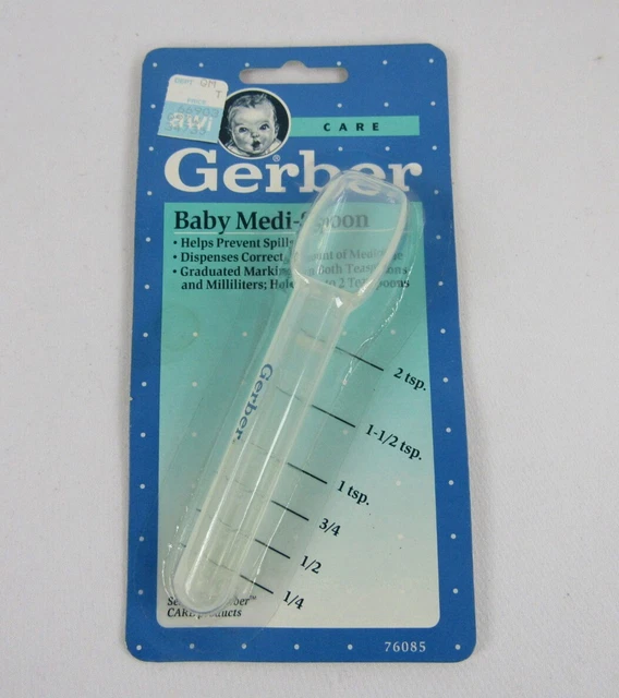 Vtg Gerber Baby Medi-Spoon Infant Care Measuring Medicine Spoon 07012 1991