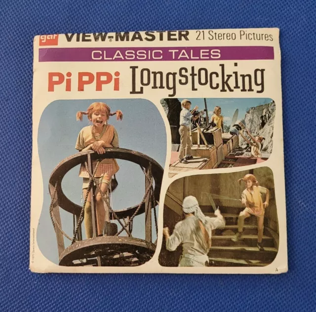 Gaf Color B322 Pippi Longstocking Classic Tales view-master 3 Reels Packet